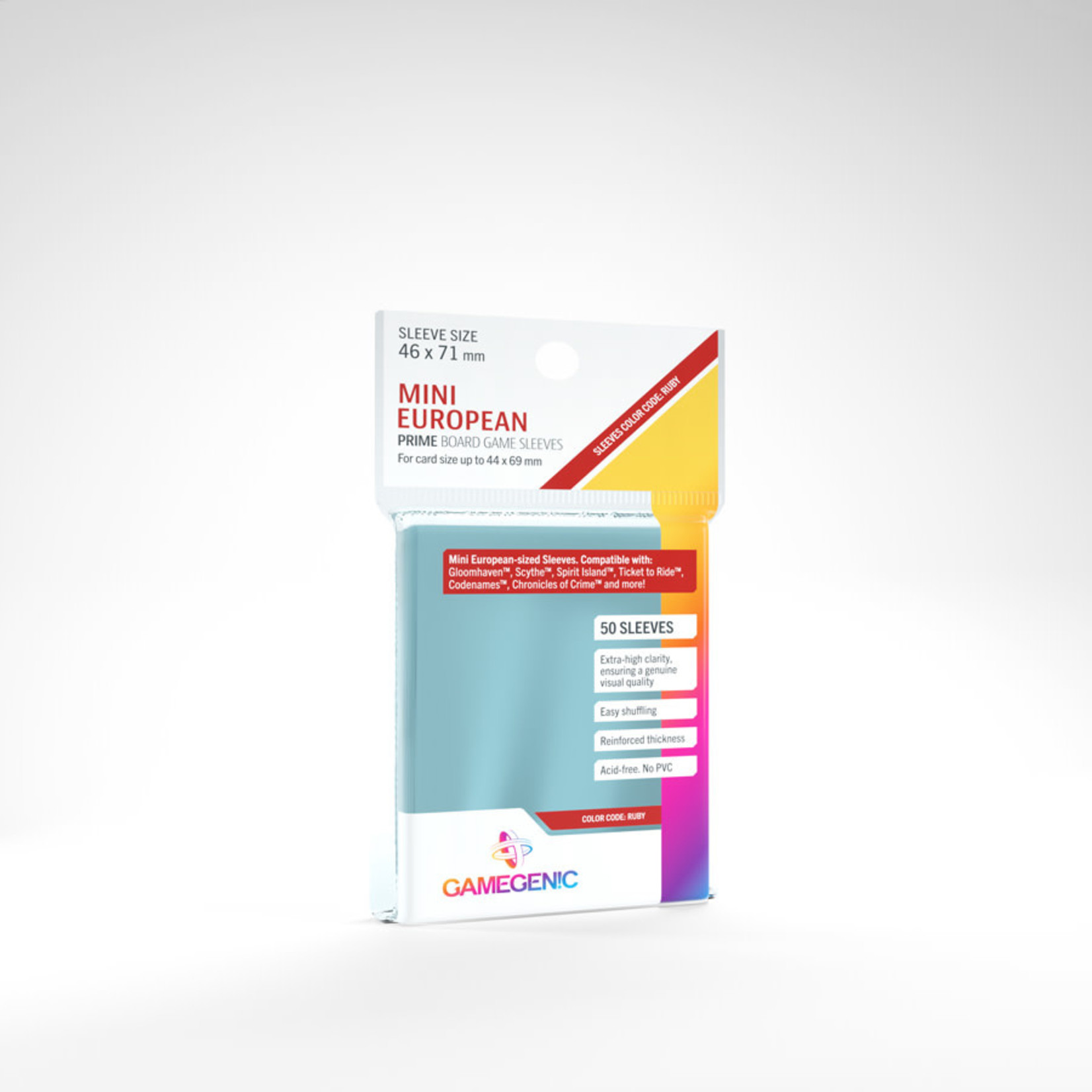 GAMEGEN!C PRIME Ruby BG Sleeves (50) 46 x 71 mm