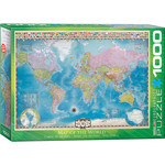 EuroGraphics Map of the World 1000pc