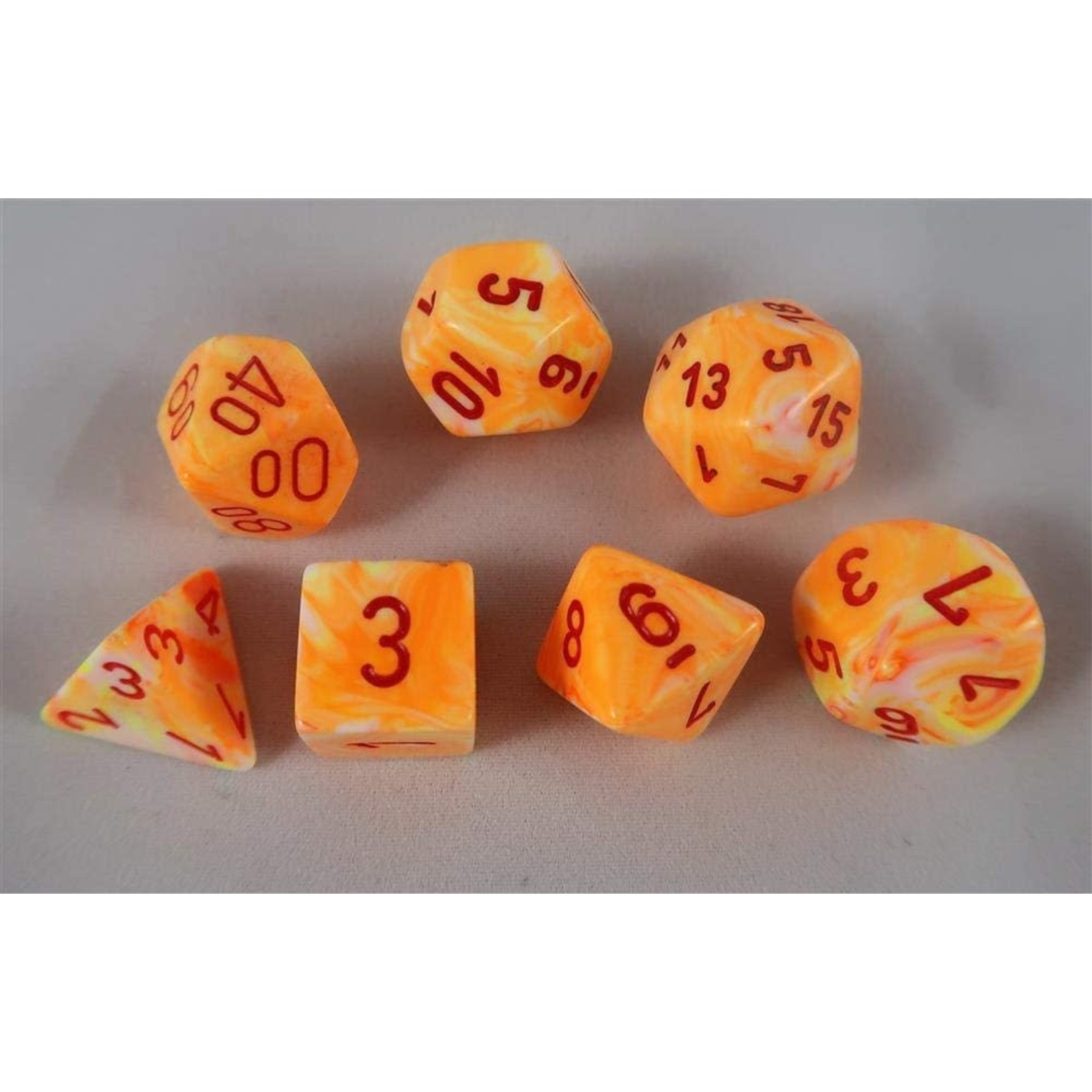 Chessex Festive Sunburst 7-die set