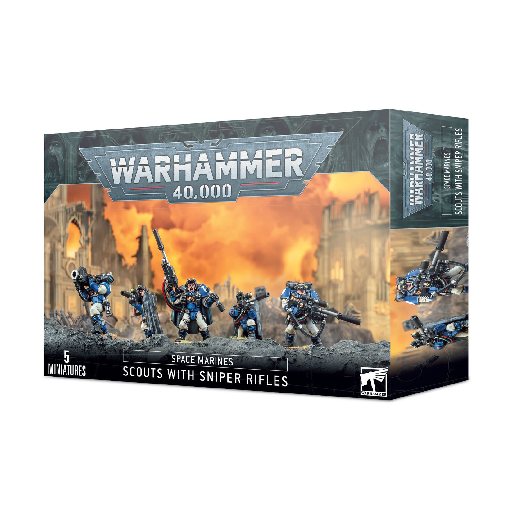 Games Workshop Space Marine Scouts with Sniper Rifles