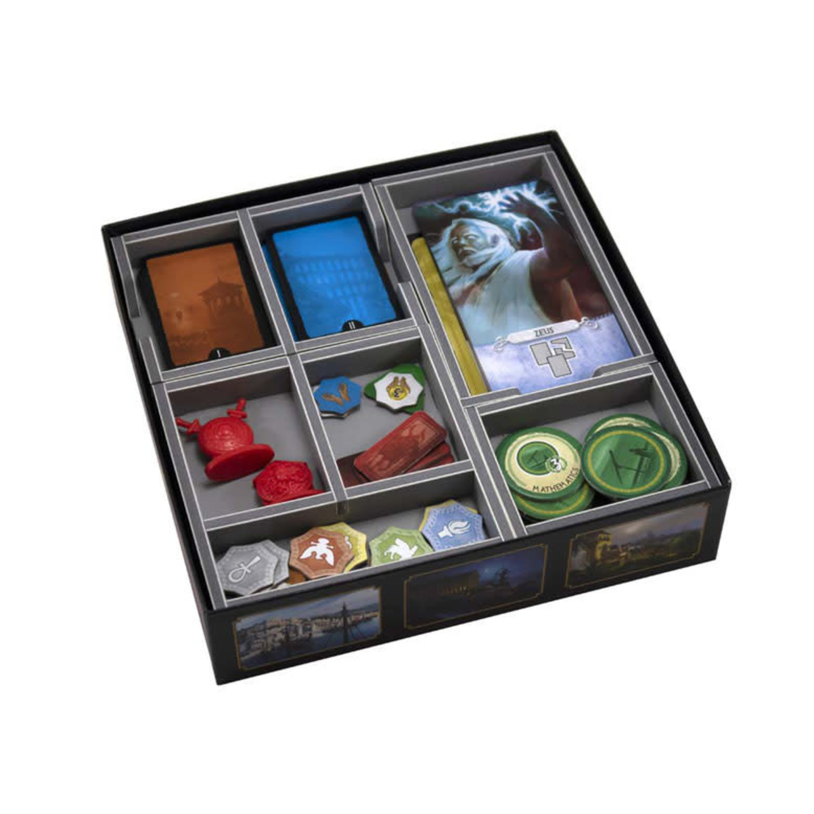 Folded Space Box Insert: 7 Wonders Duel & Pantheon Expansion