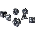 Sirius Dice RPG Dice Set (7): Pearl Charcoal Grey Acrylic