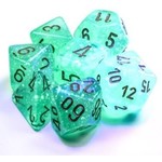 Chessex Borealis Light Green Gold Luminary 7 die set