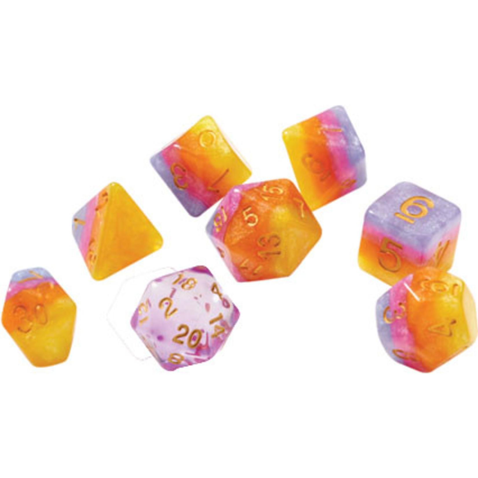 Sirius Dice RPG Dice Set (7): Tahitian Sunset