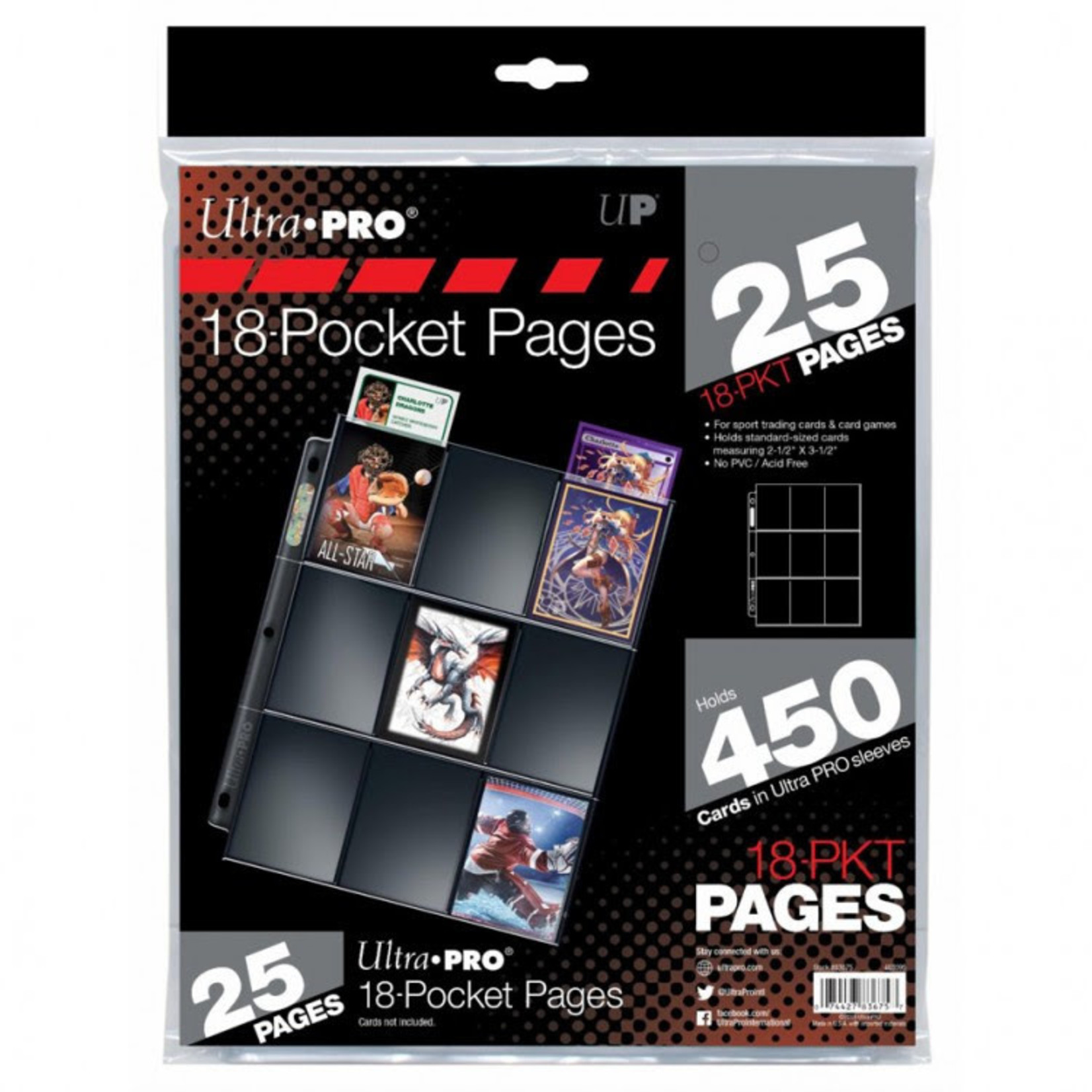 Ultra Pro Page: 18-Pocket: Ultra PRO Silver Series (25)