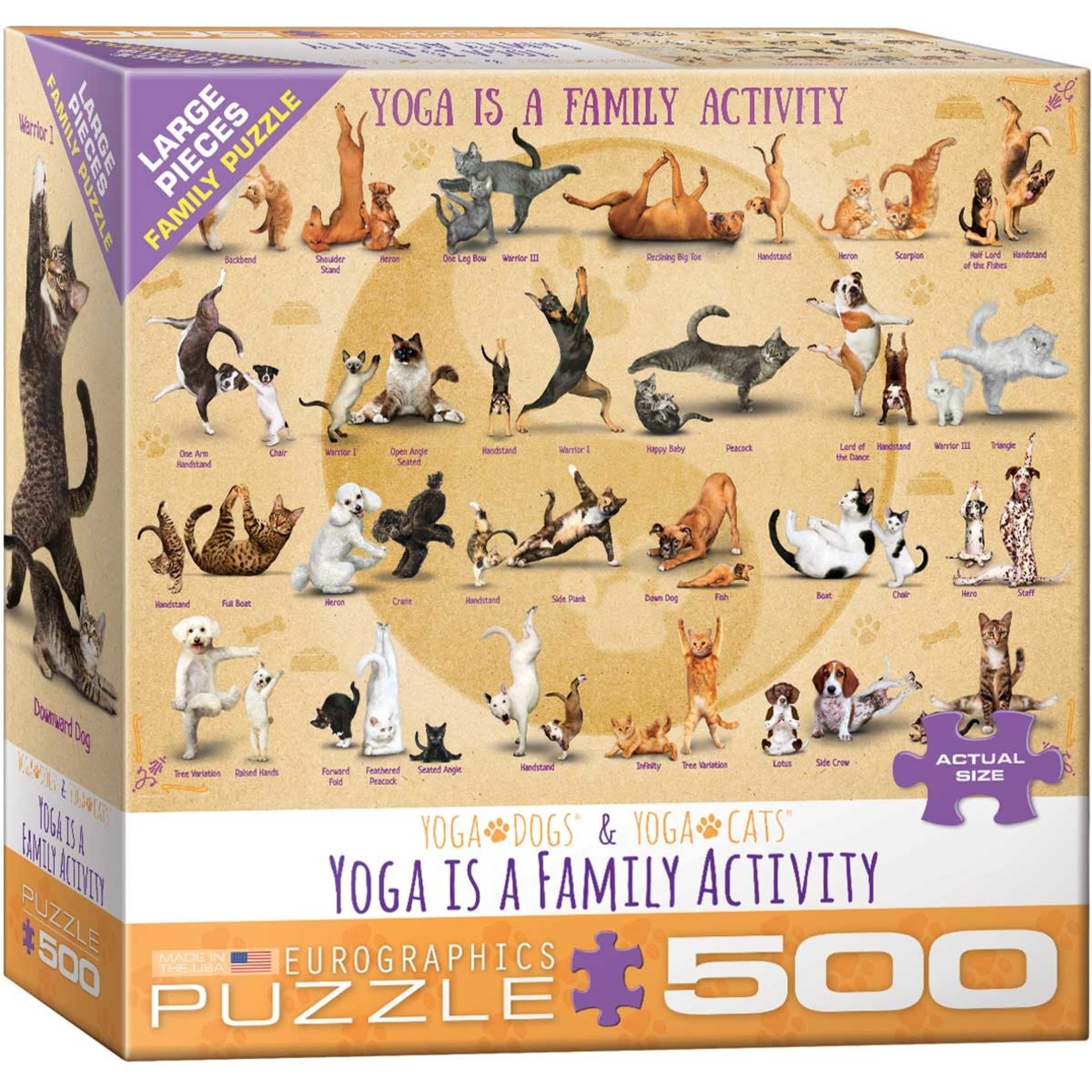 EuroGraphics Yoga is a Family Activity 500pc