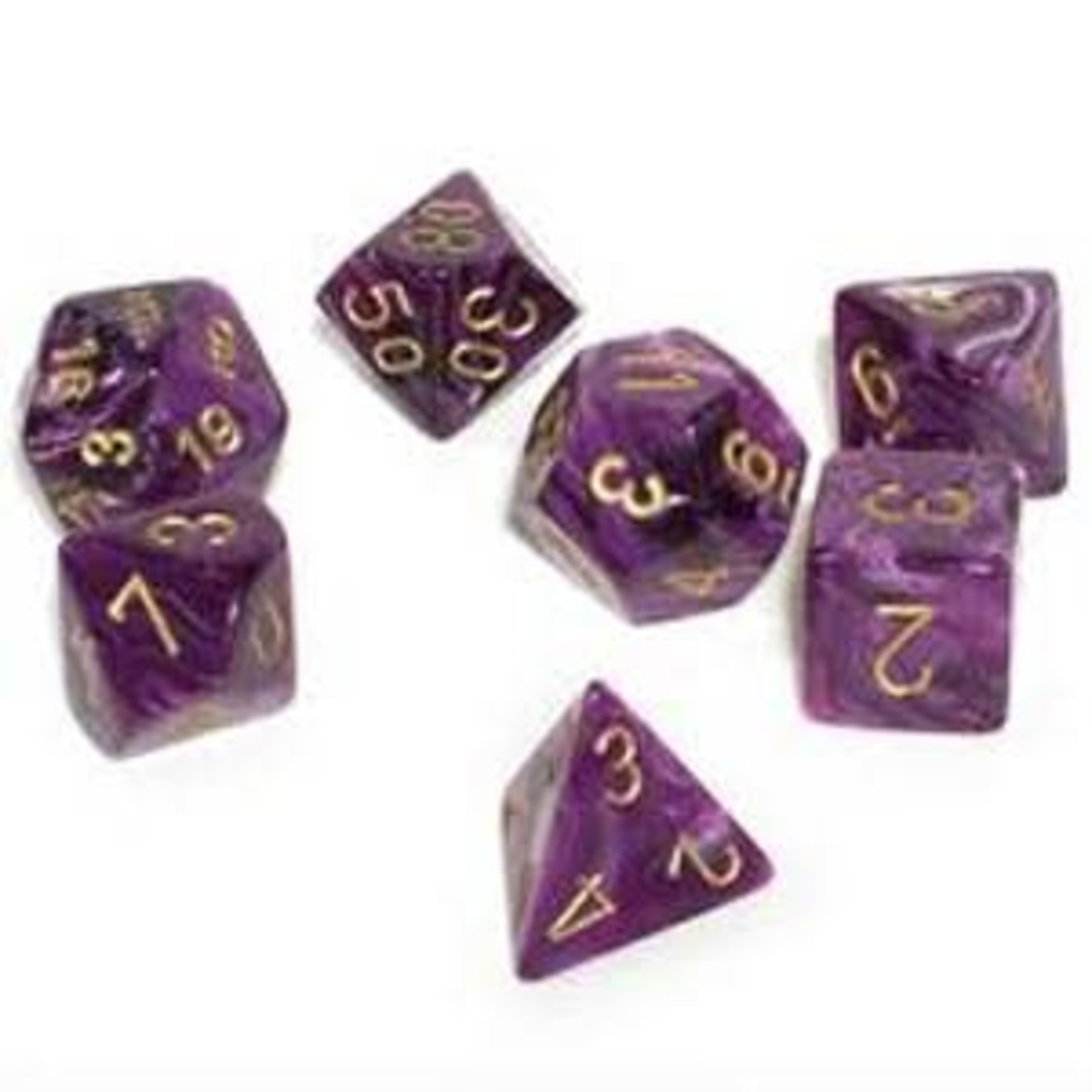 Chessex Vortex: Poly Purple/Gold (7)