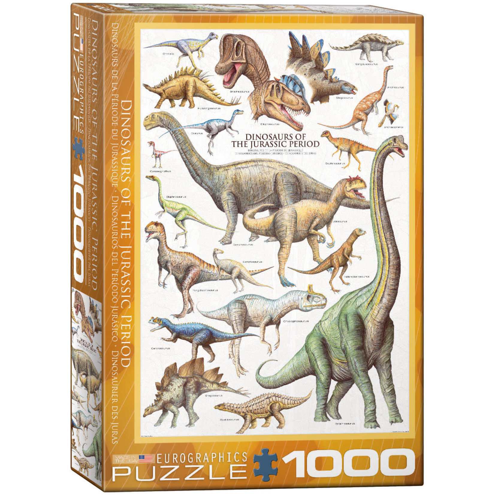 EuroGraphics Dinosaurs of the Jurassic Period 1000pc