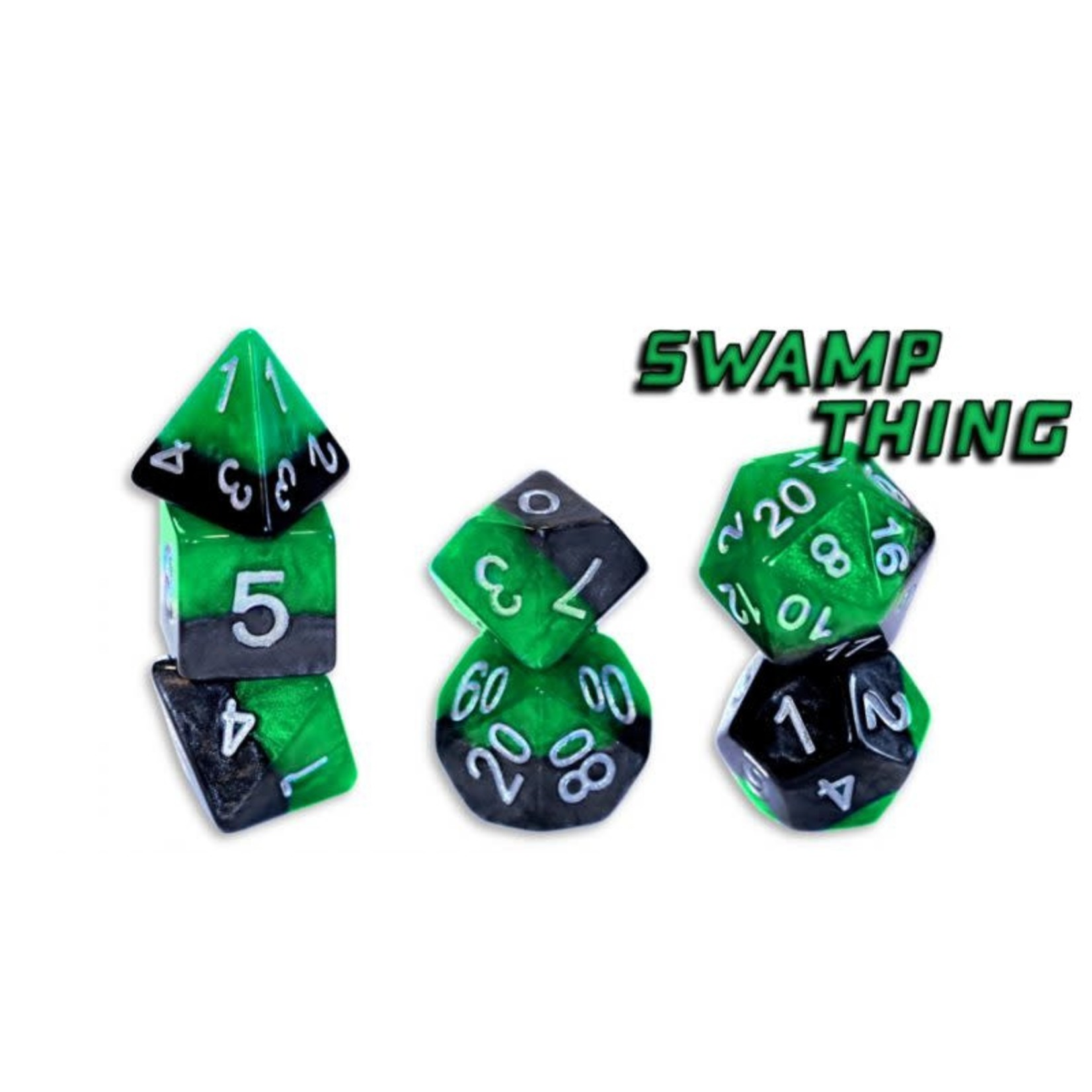 Gate Keeper Games Halfsies Dice - 'Swamp Thing'
