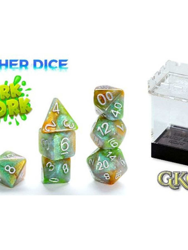 Gate Keeper Games Ork York Aether 7-Die Polyhedral Set