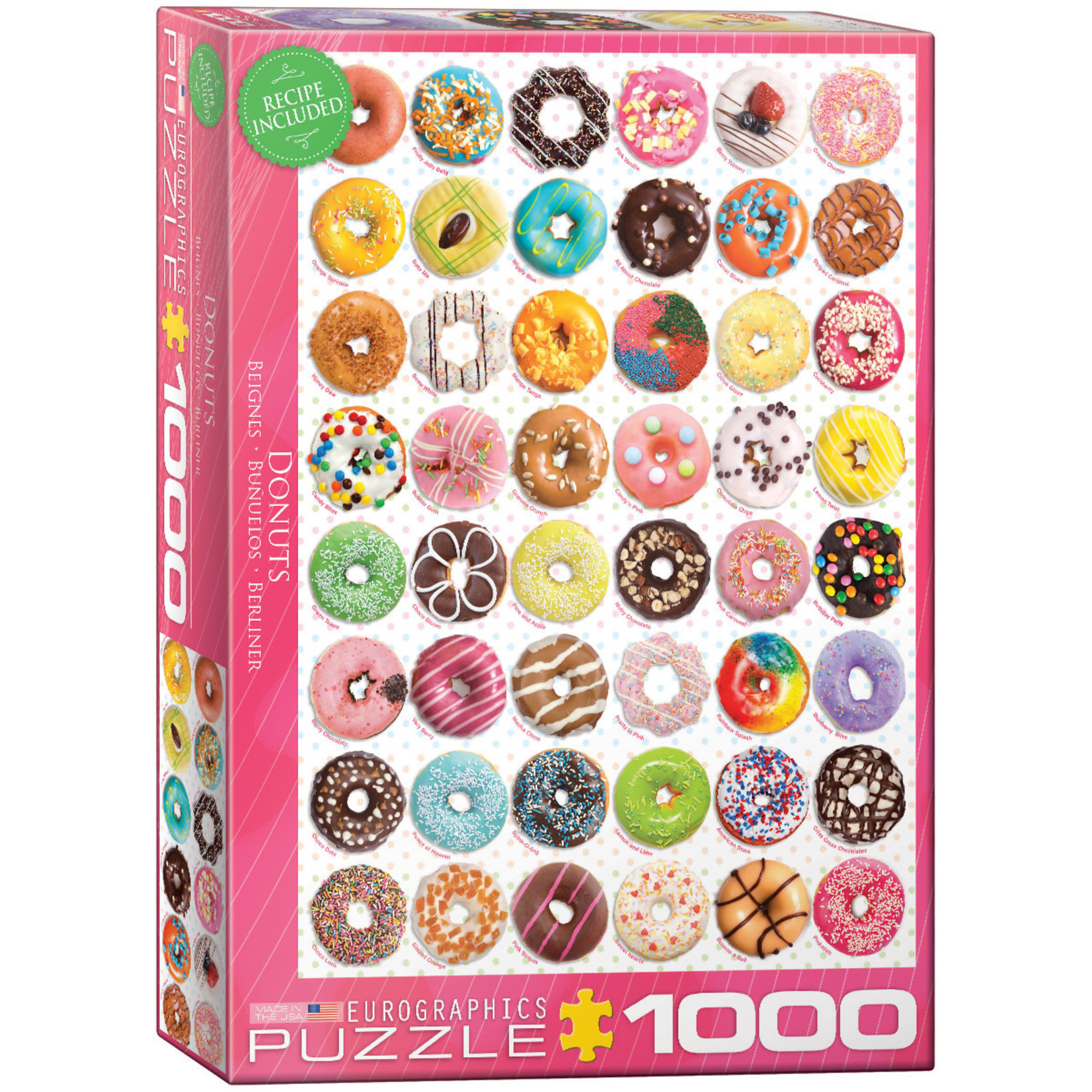 EuroGraphics Donuts Tops 1000pc