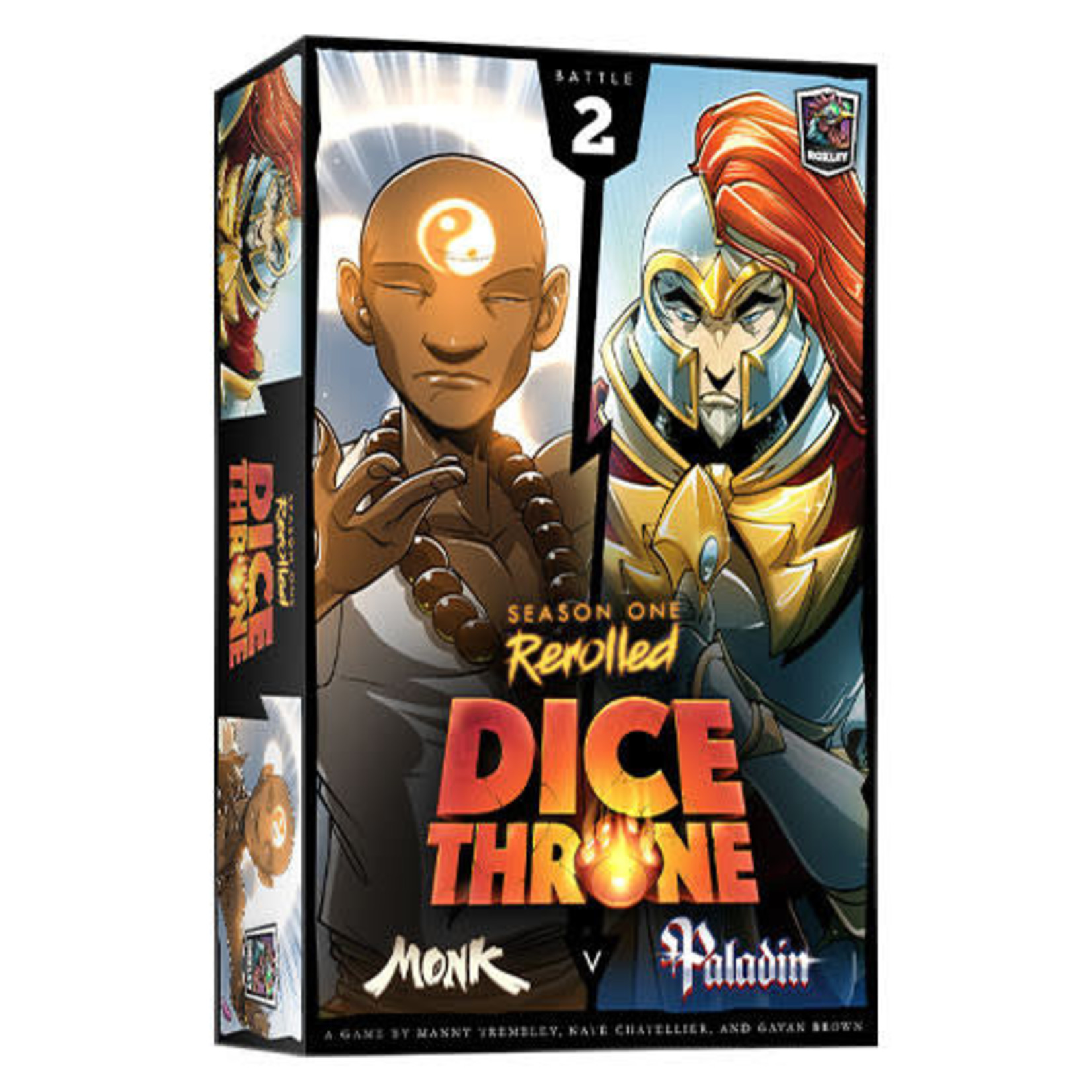 Roxley Games Dice Throne S1RRB2 Monk vs Paladin