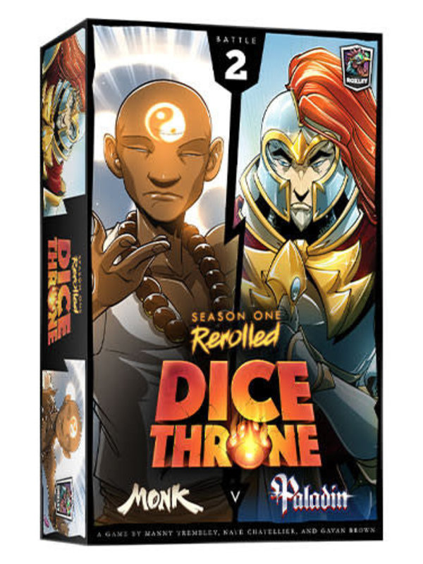 Roxley Games Dice Throne S1RRB2 Monk vs Paladin