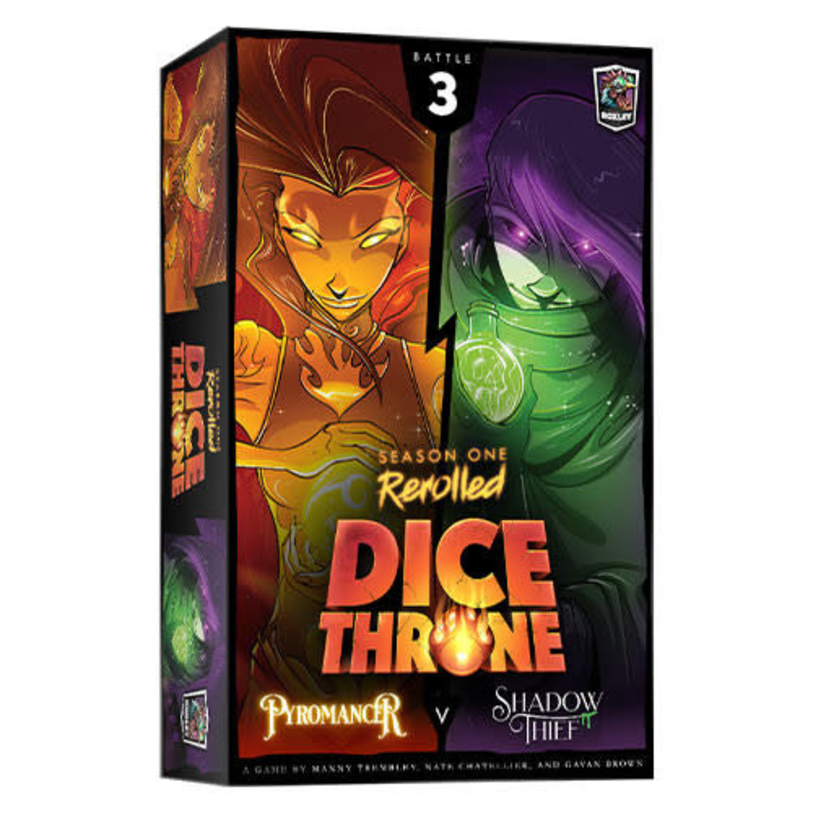 Roxley Games Dice Throne S1RRB3 Pyromancer vs Shadow Thief