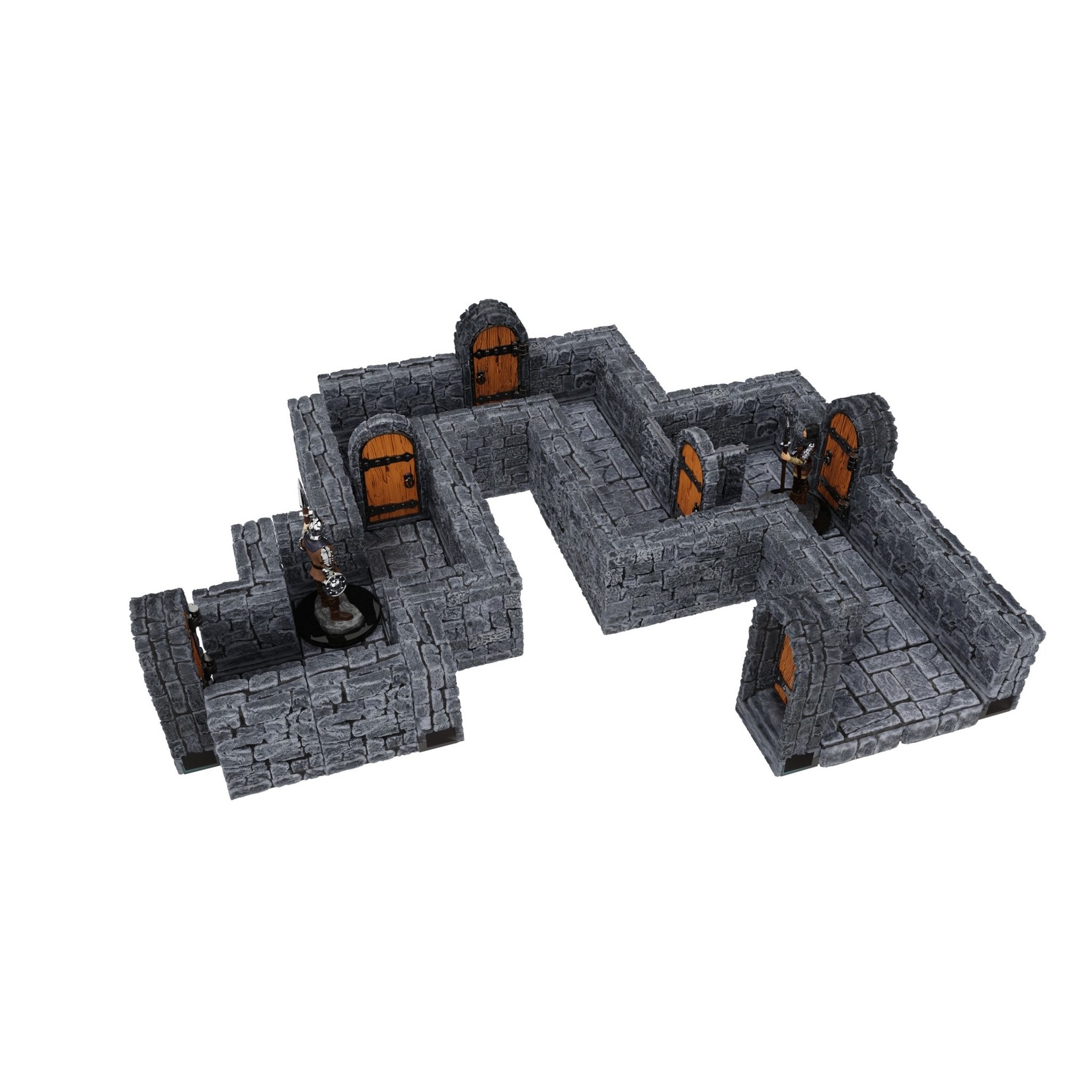 WIZKIDS/NECA WarLock Tiles: Expansion Pack - 1in Dungeon Straight Walls
