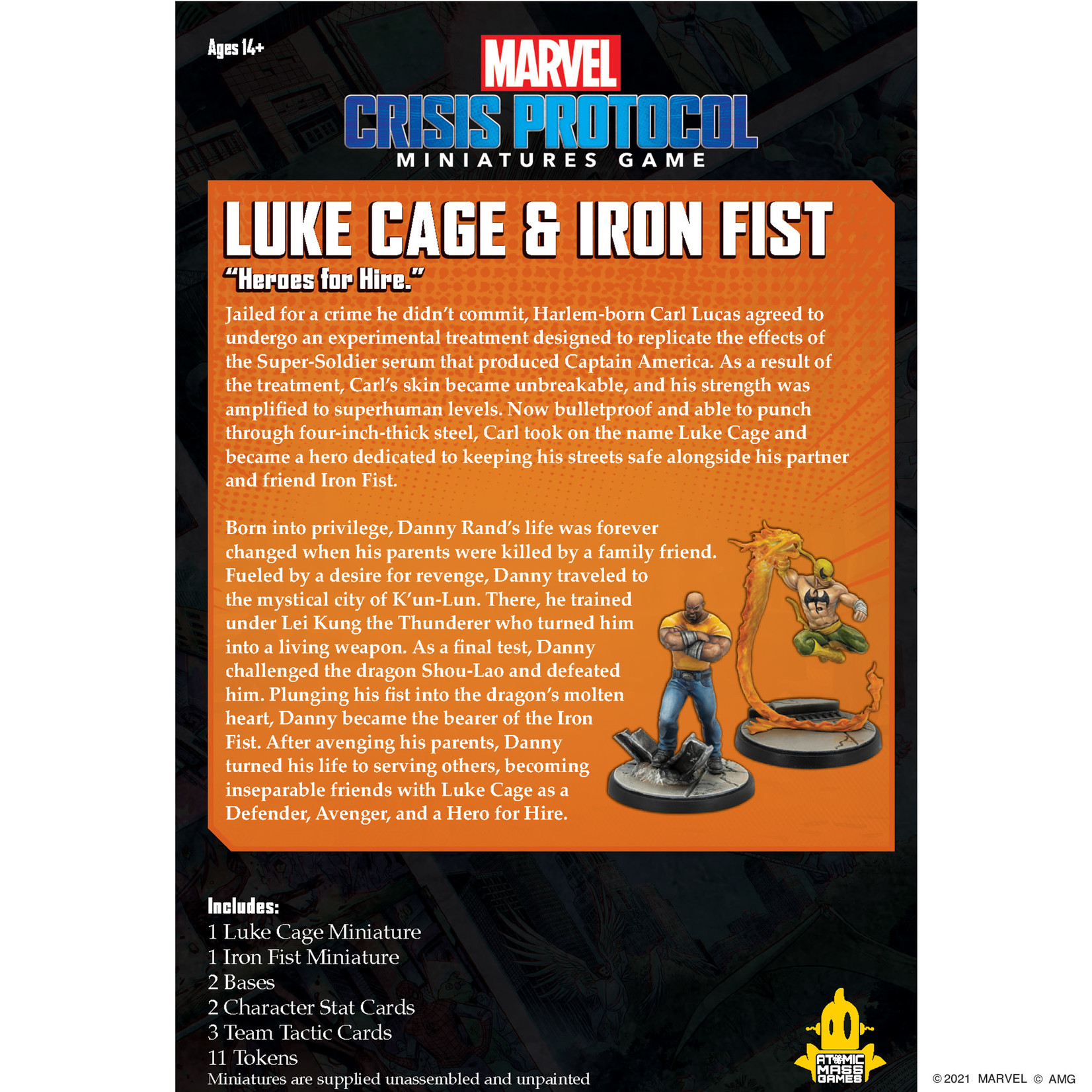 Atomic Mass Games Marvel Crisis Protocol Luke Cage & Iron Fist