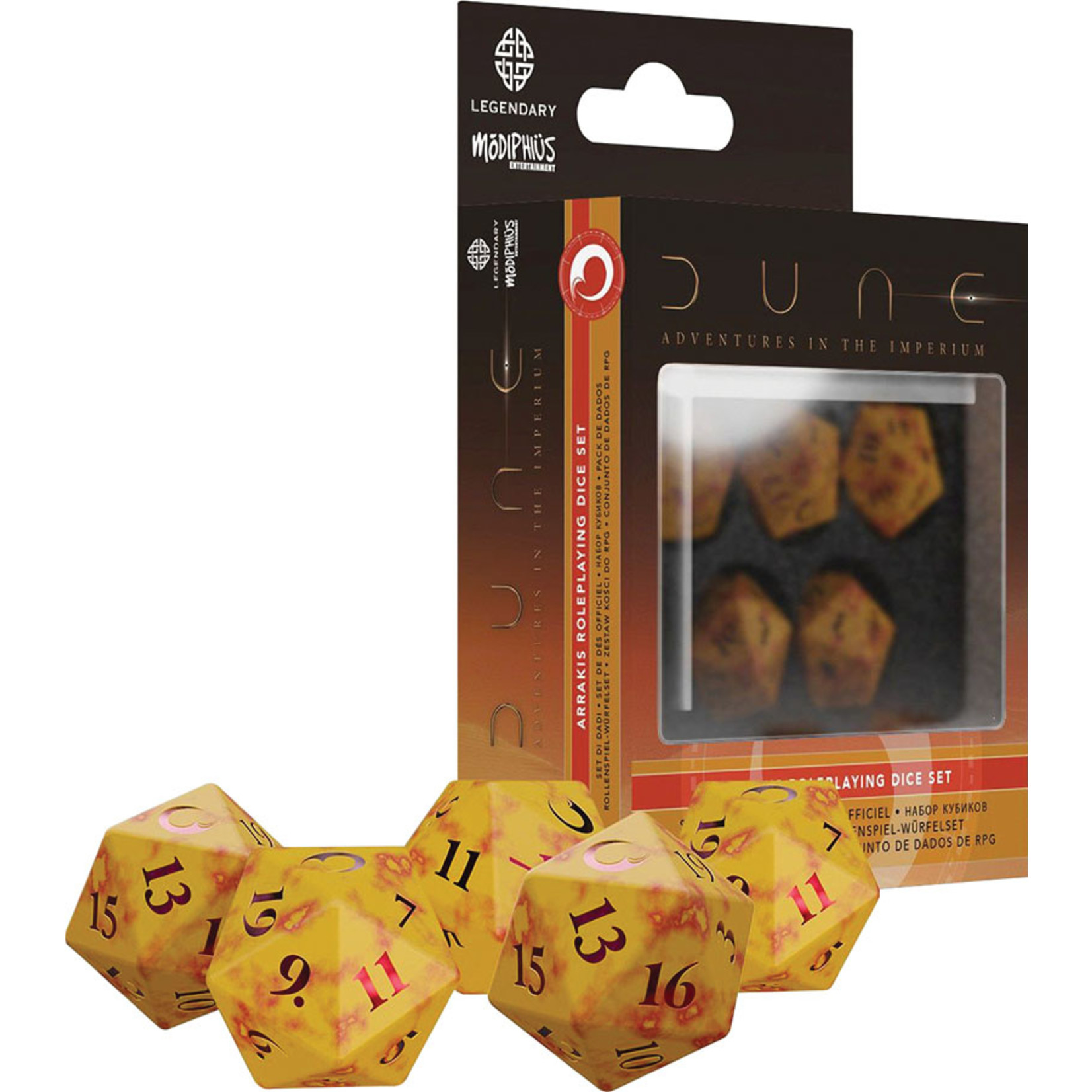 Dune Rpg Dice Set Arrakis Recess Games Llc