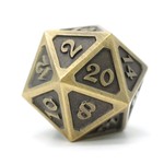 Die Hard Dice Dire d20 - Mythica Battleworn Gold