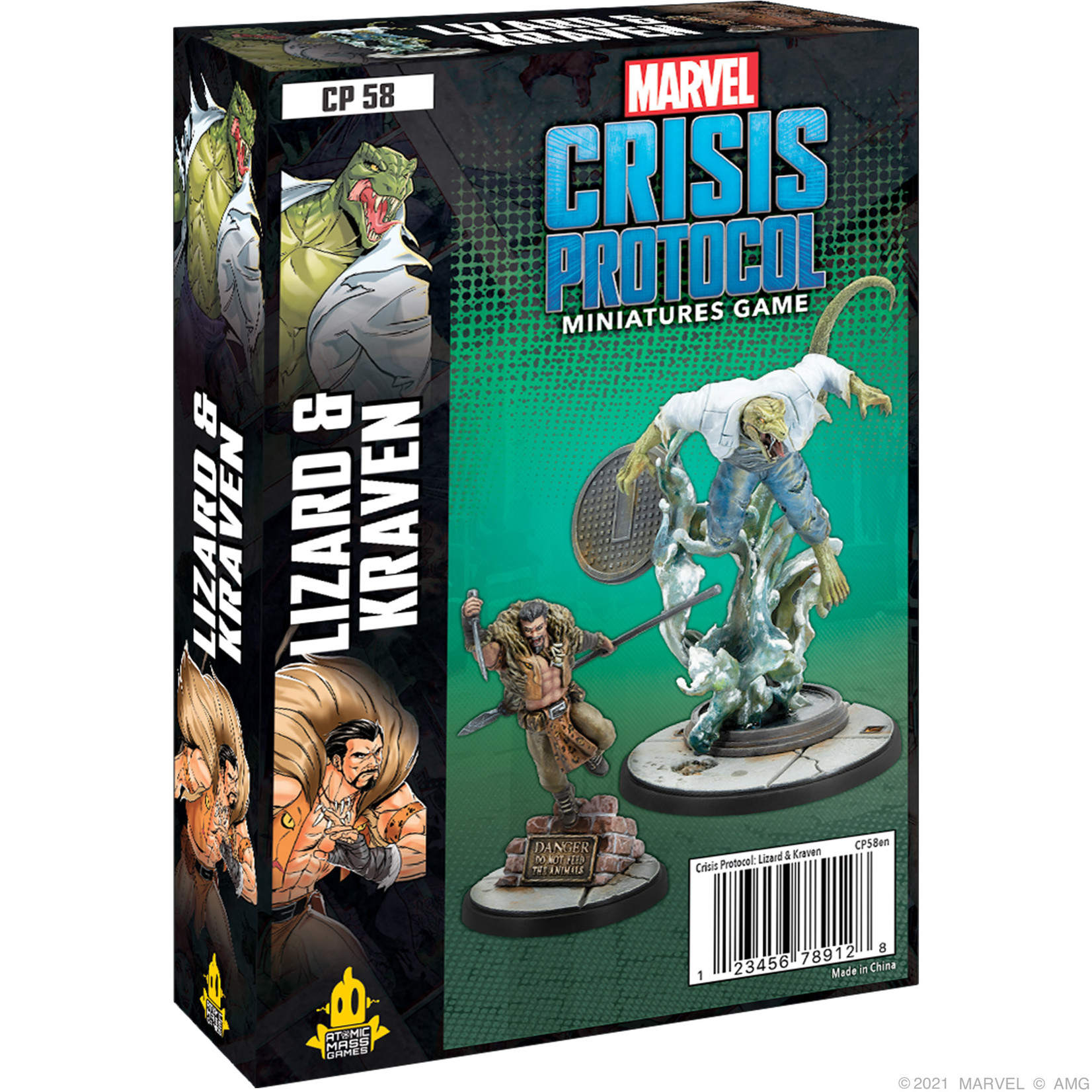 Atomic Mass Games Marvel Crisis Protocol Lizard & Kraven