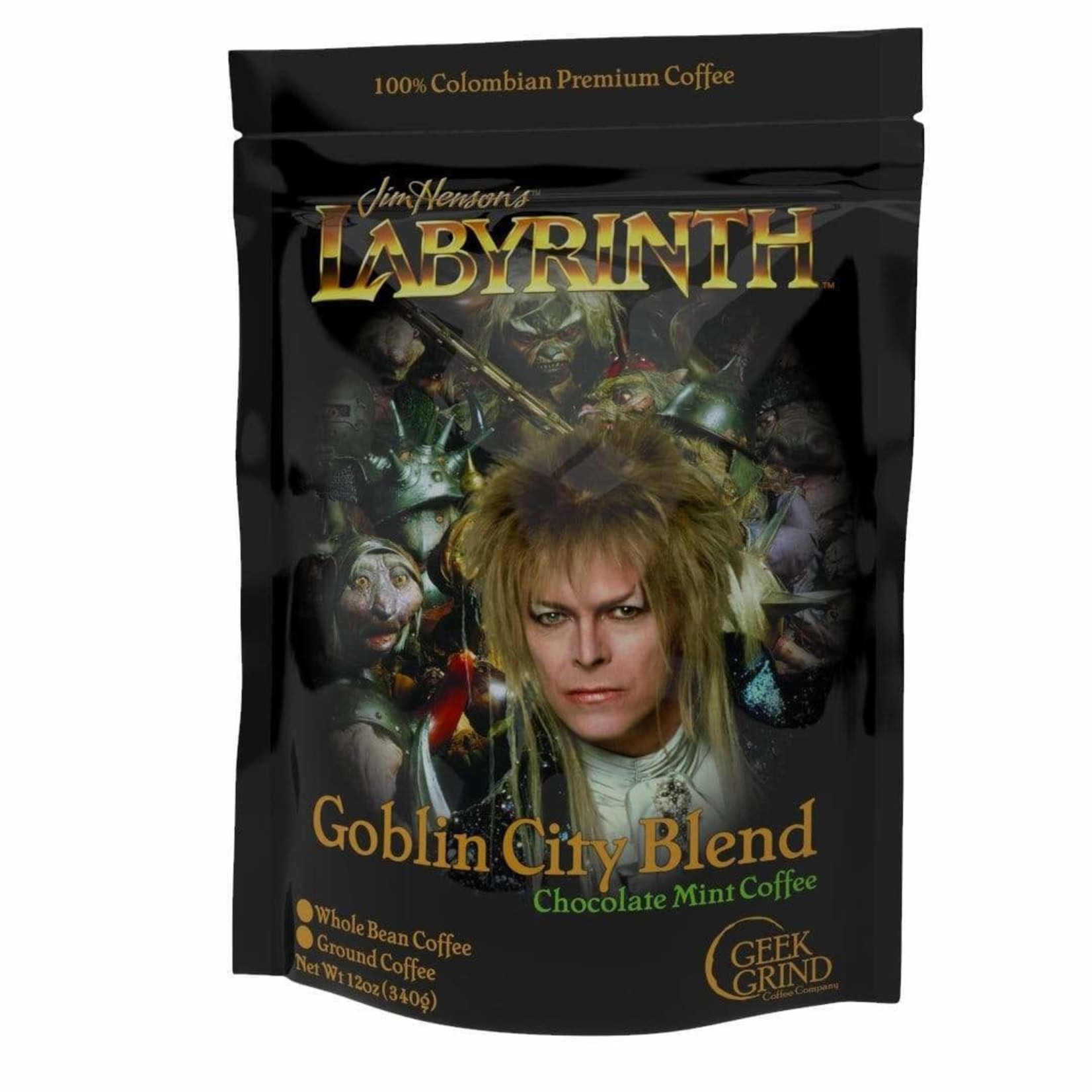 Geek Grind Labyrinth Goblin City Blend Chocolate Mint Flavored