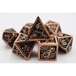 Foam Brain Games Hollow Copper Dragon Metal Dice Set