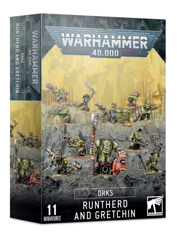 Games Workshop Orks Runtherd and Gretchin