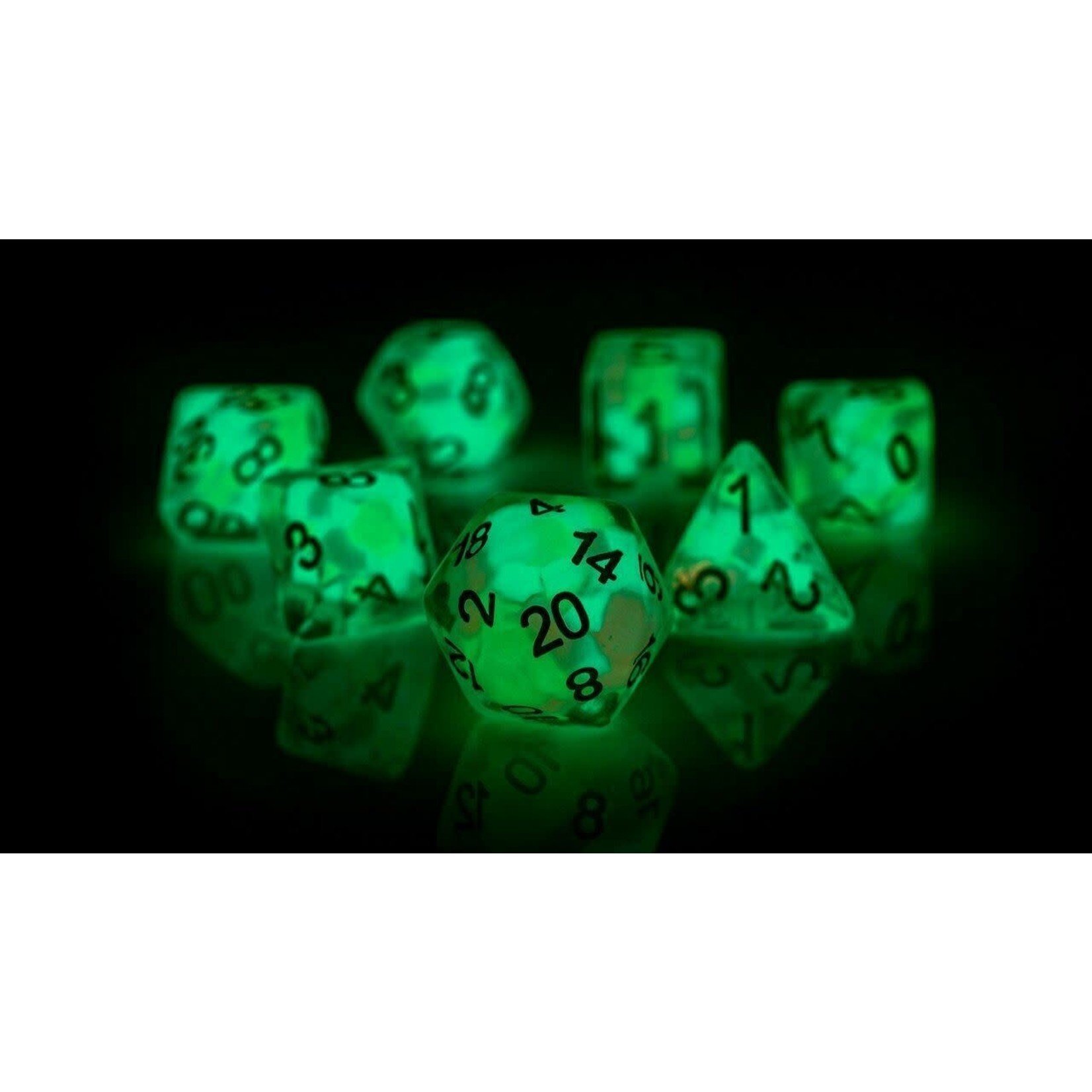 Sirius Dice RPG Dice Set (7) Lucky Charm Glowworm