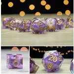 Metallic Dice Games Elixir D6 Purple Copper Foil Aether Abstract