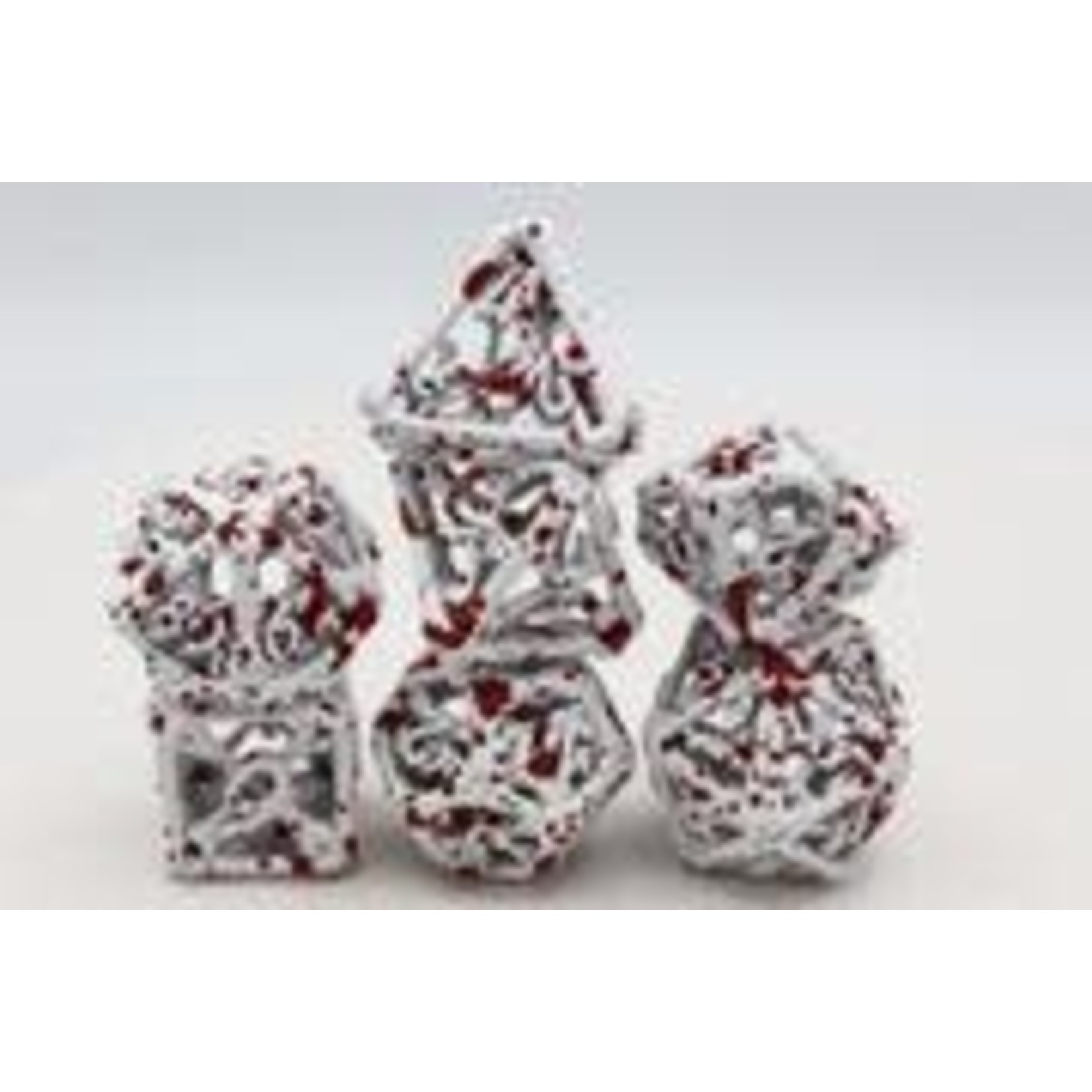 Foam Brain Games Hollow Blood Bones Metal Dice Set