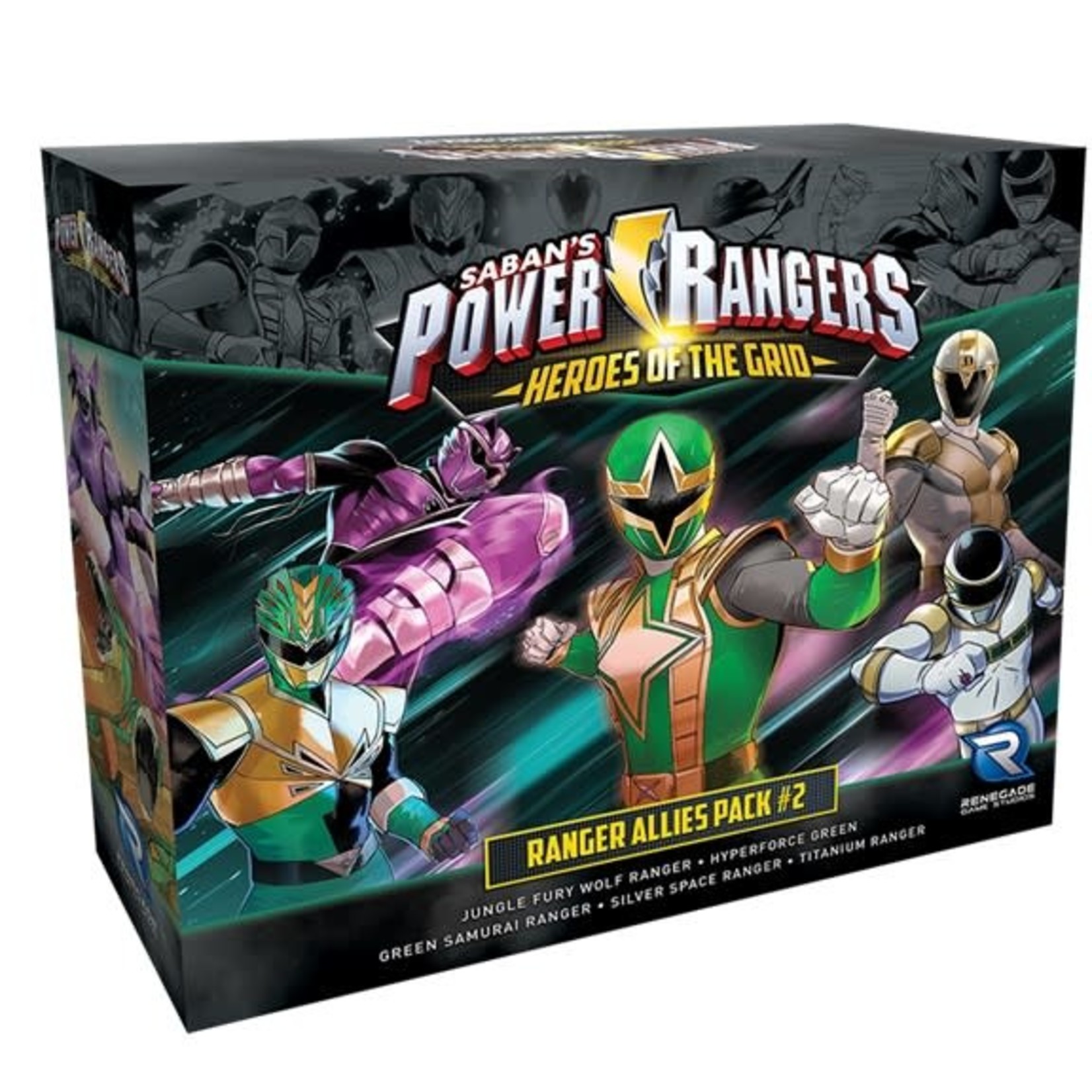 Renegade Game Studios Power Rangers Heroes of the Grid Rangers Allies Pack #2