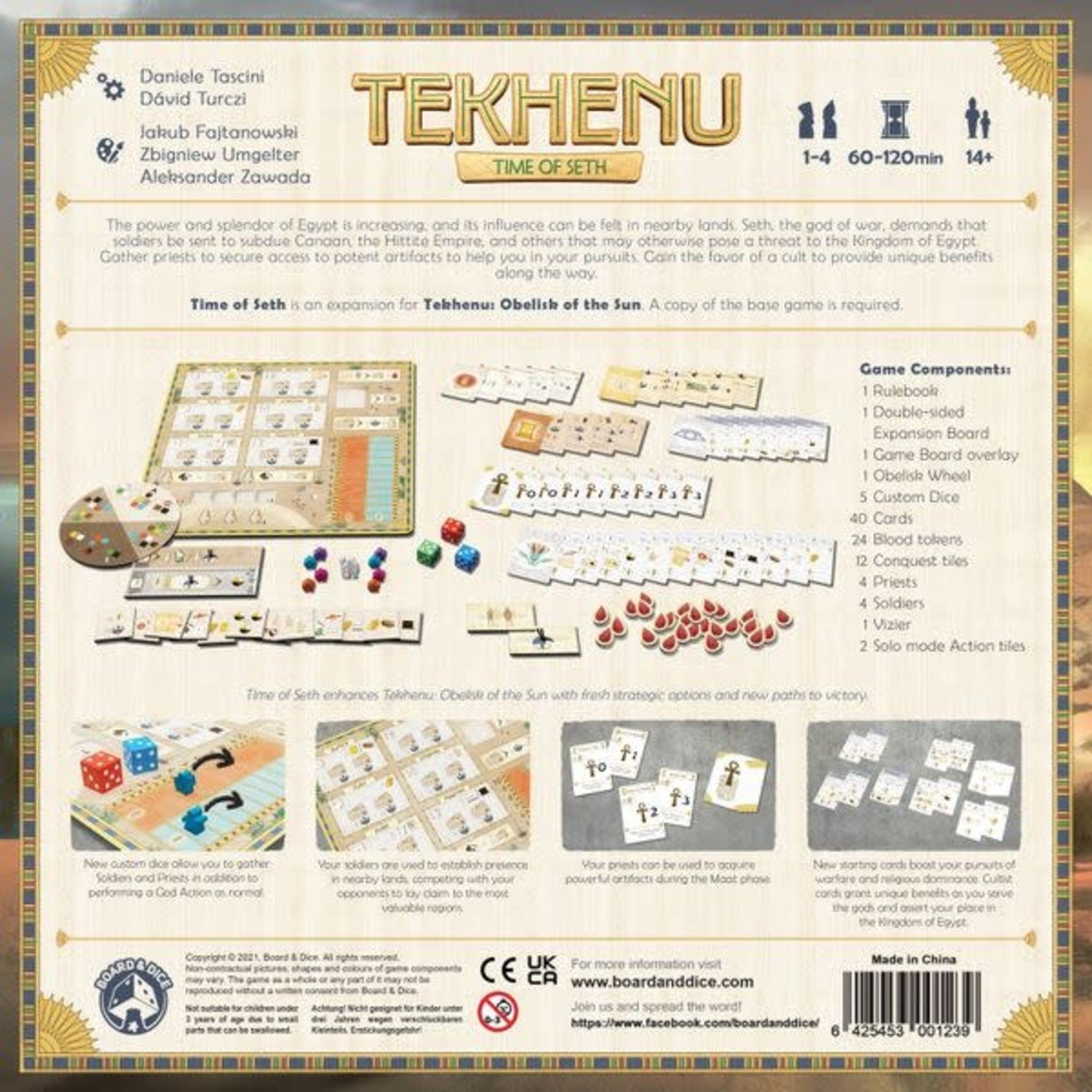 Board & Dice Tekhenu Time of Seth