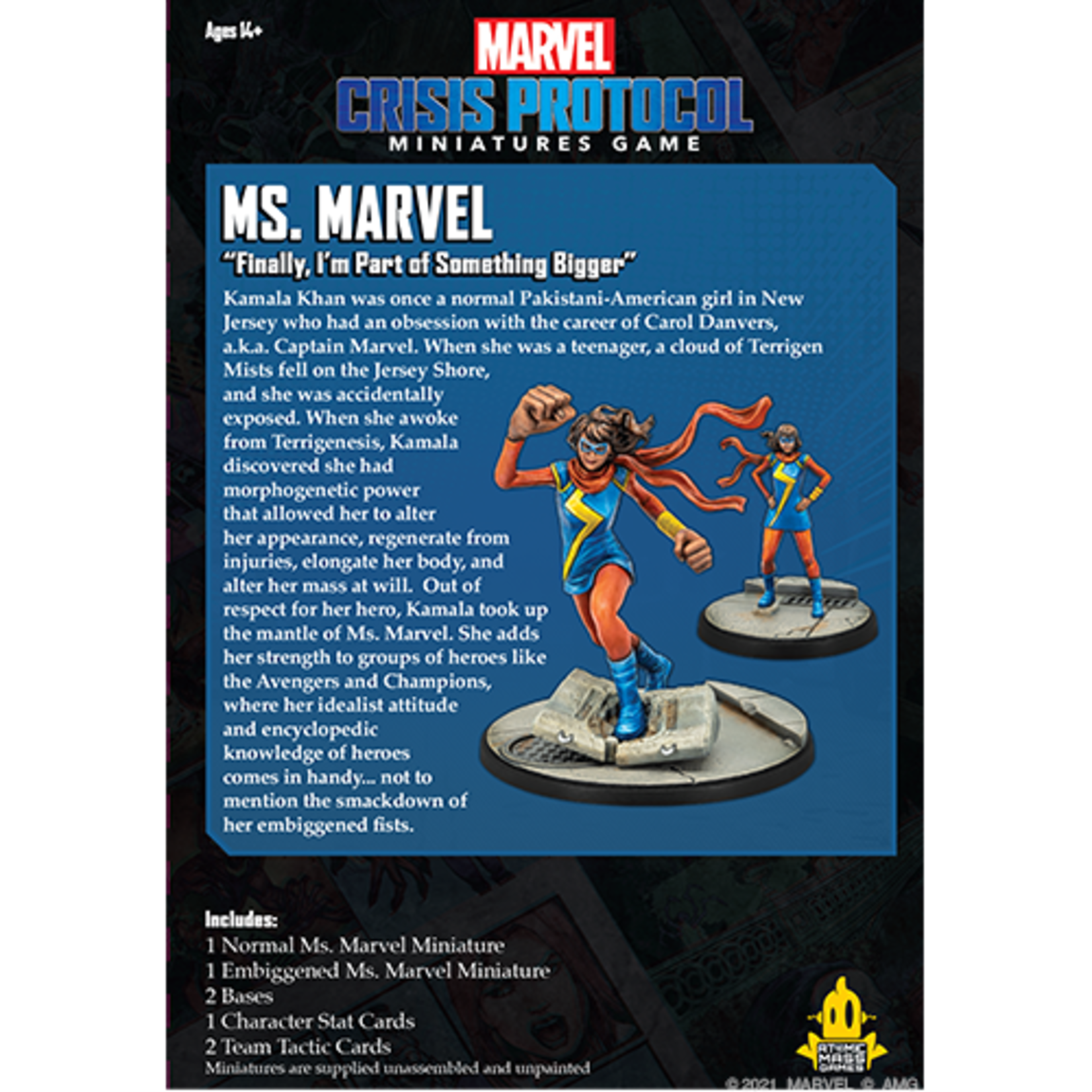 Atomic Mass Games Marvel Crisis Protocol Ms. Marvel Character Pack