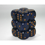 Chessex Speckled Golden Cobalt d6 16mm (12)