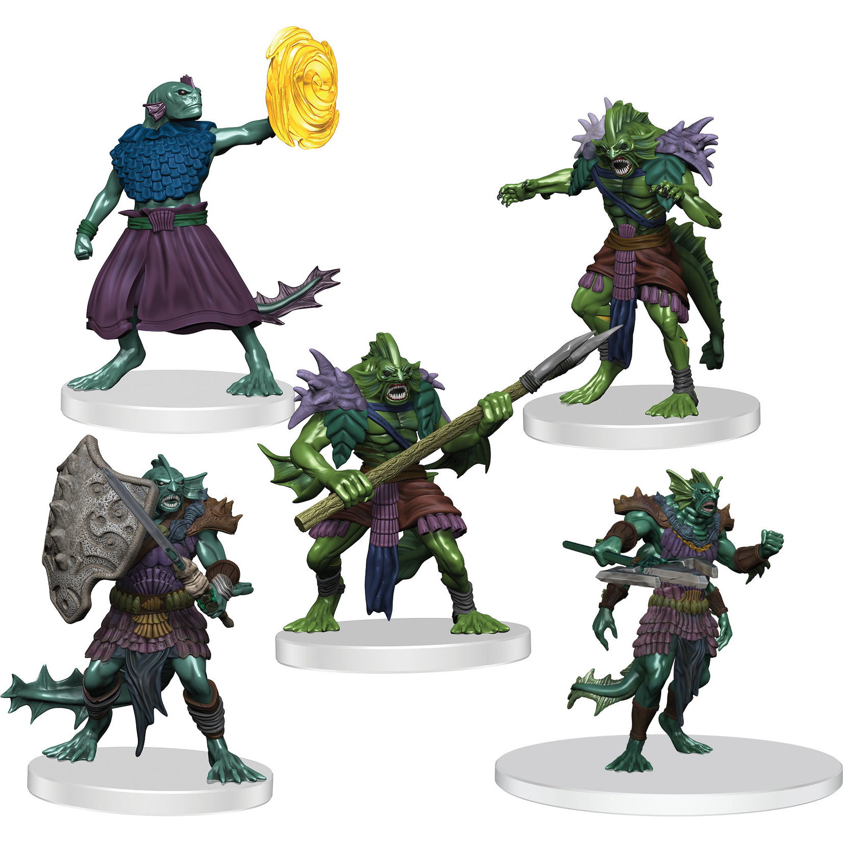 WIZKIDS/NECA D&D Icons of the Realms Sahuagin Warband