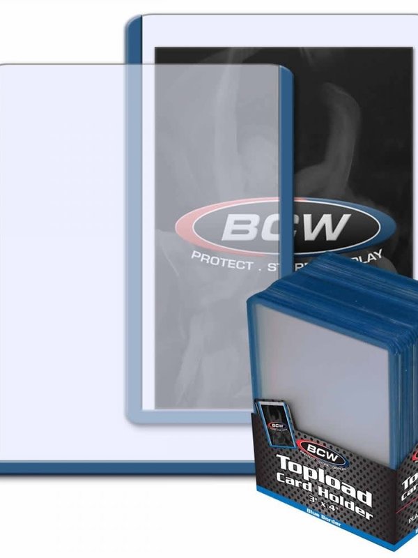 BCW Topload Holder 3x4 Blue (25)