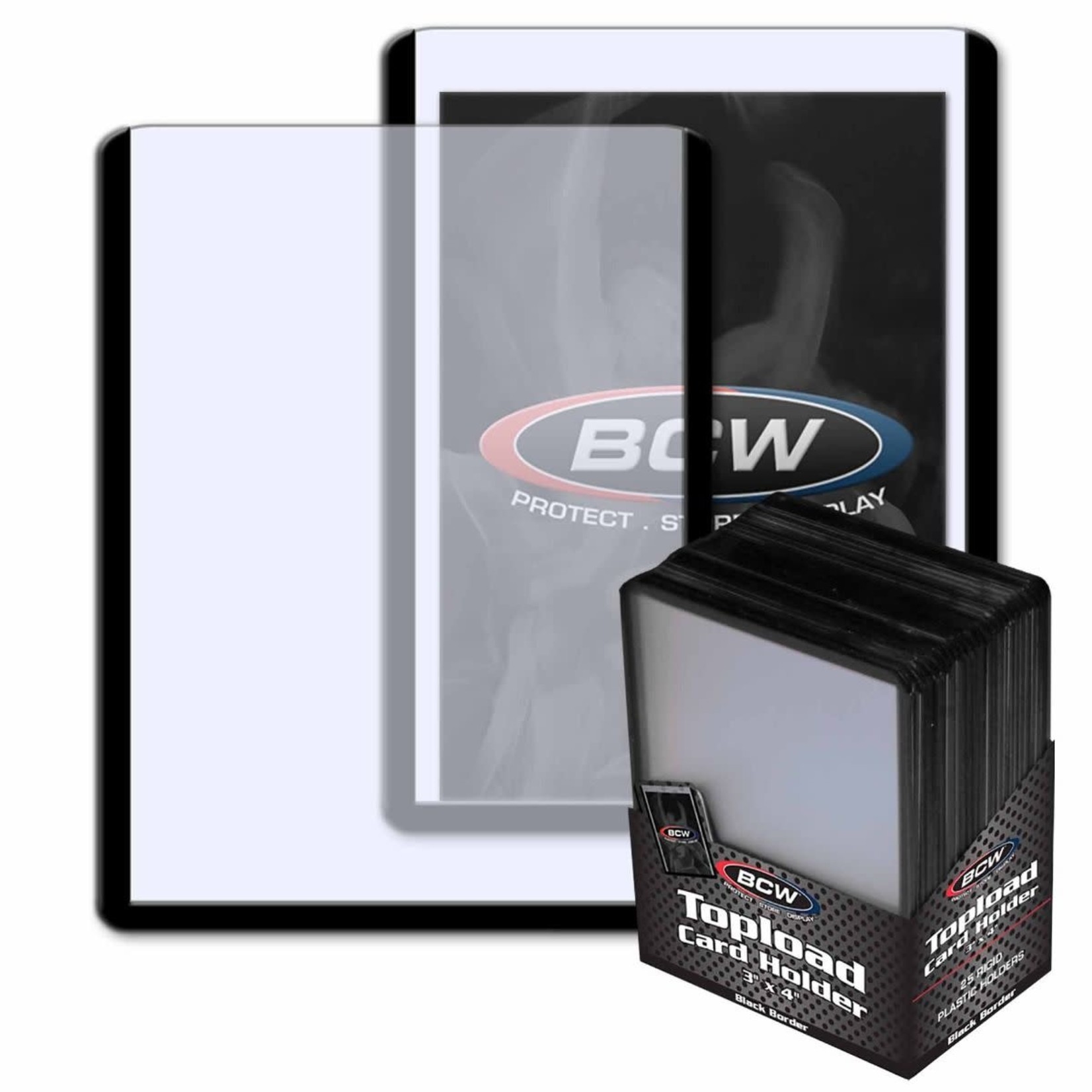 BCW Topload Holder 3x4 Black (25)