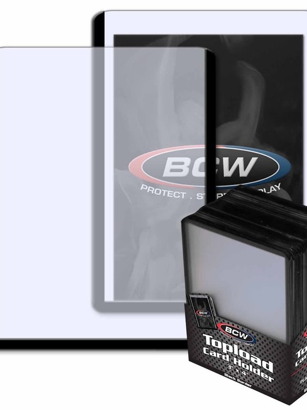 BCW Topload Holder 3x4 Black (25)