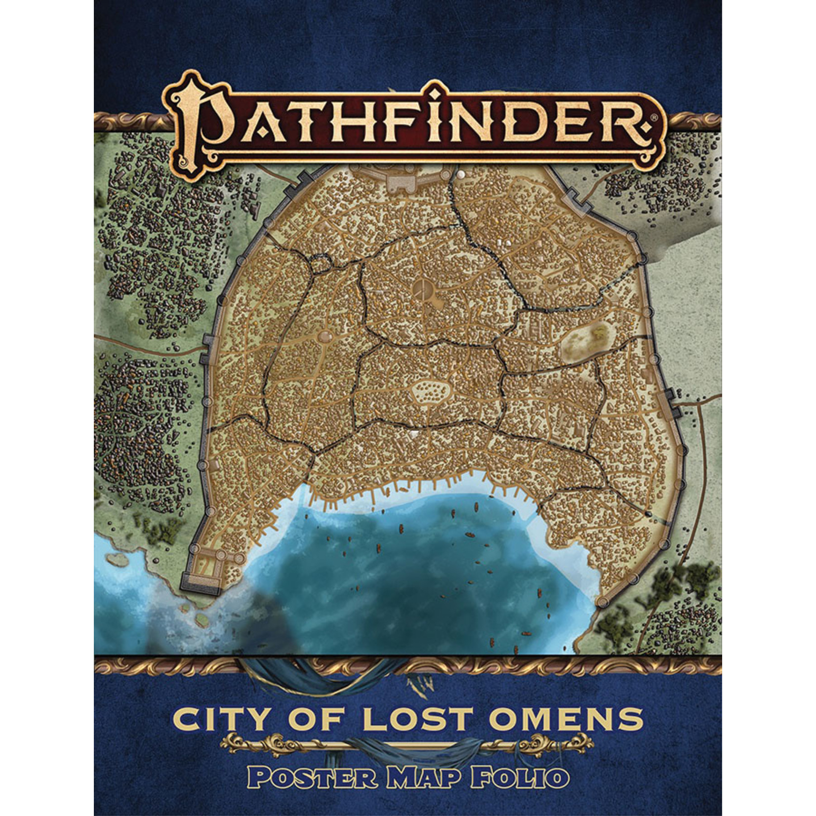 Paizo Pathfinder RPG Lost Omens City of Lost Omens Poster Map