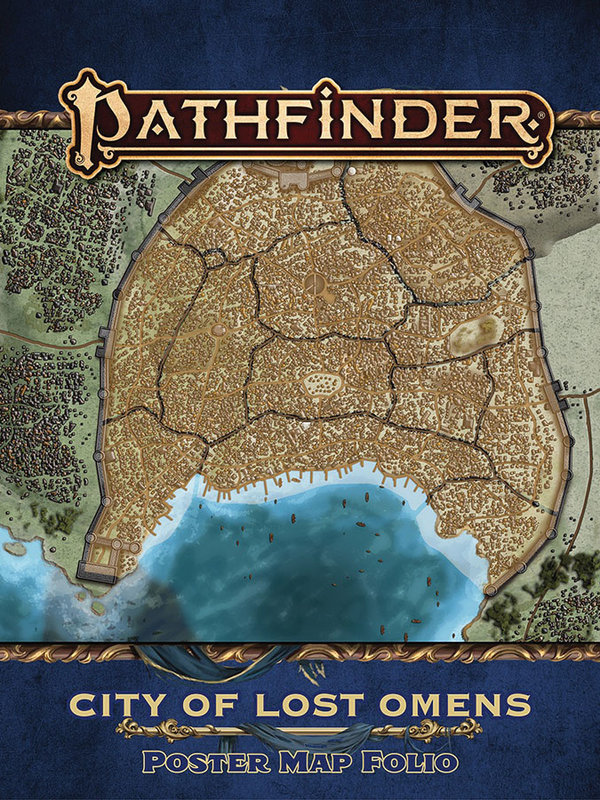 Paizo Pathfinder RPG Lost Omens City of Lost Omens Poster Map