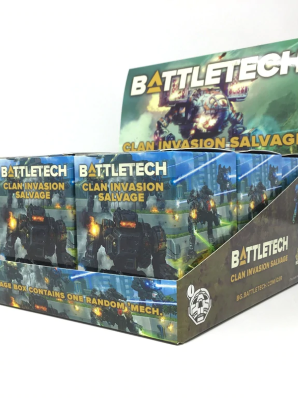 Catalyst Game Labs BattleTech Clan Invasion Salvage Blind Box Display