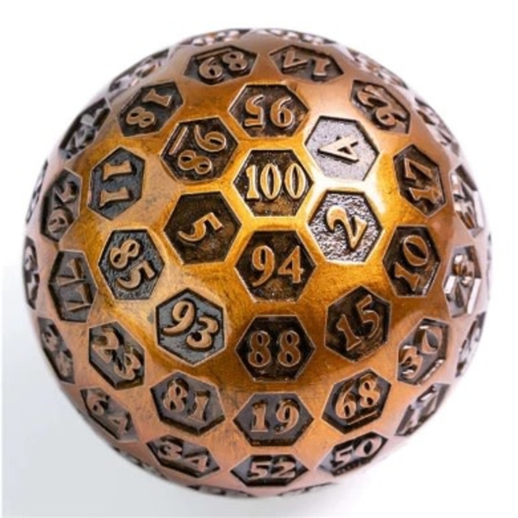 Foam Brain Games Inscribed 45mm Metal d100 Gold