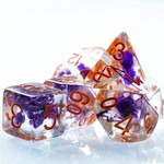 Sirius Dice RPG Dice Set (7): Violet Swirl