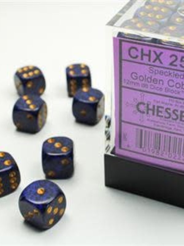 Chessex Speckled: Golden Cobalt 12mm D6 Block (36)