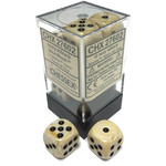 Chessex Marble 16mm D6 Ivory/Black (12)