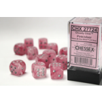 Chessex Ghostly: Pink/Silver 16mm d6 (12)