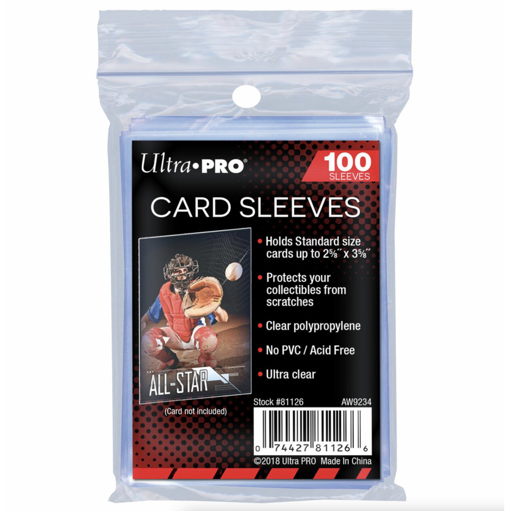 Ultra Pro UP Clear Card Sleeves 100 ct