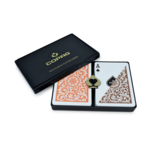 Copag USA Plastic Playing Cards Poker Size Orange/Brown Double Deck Set