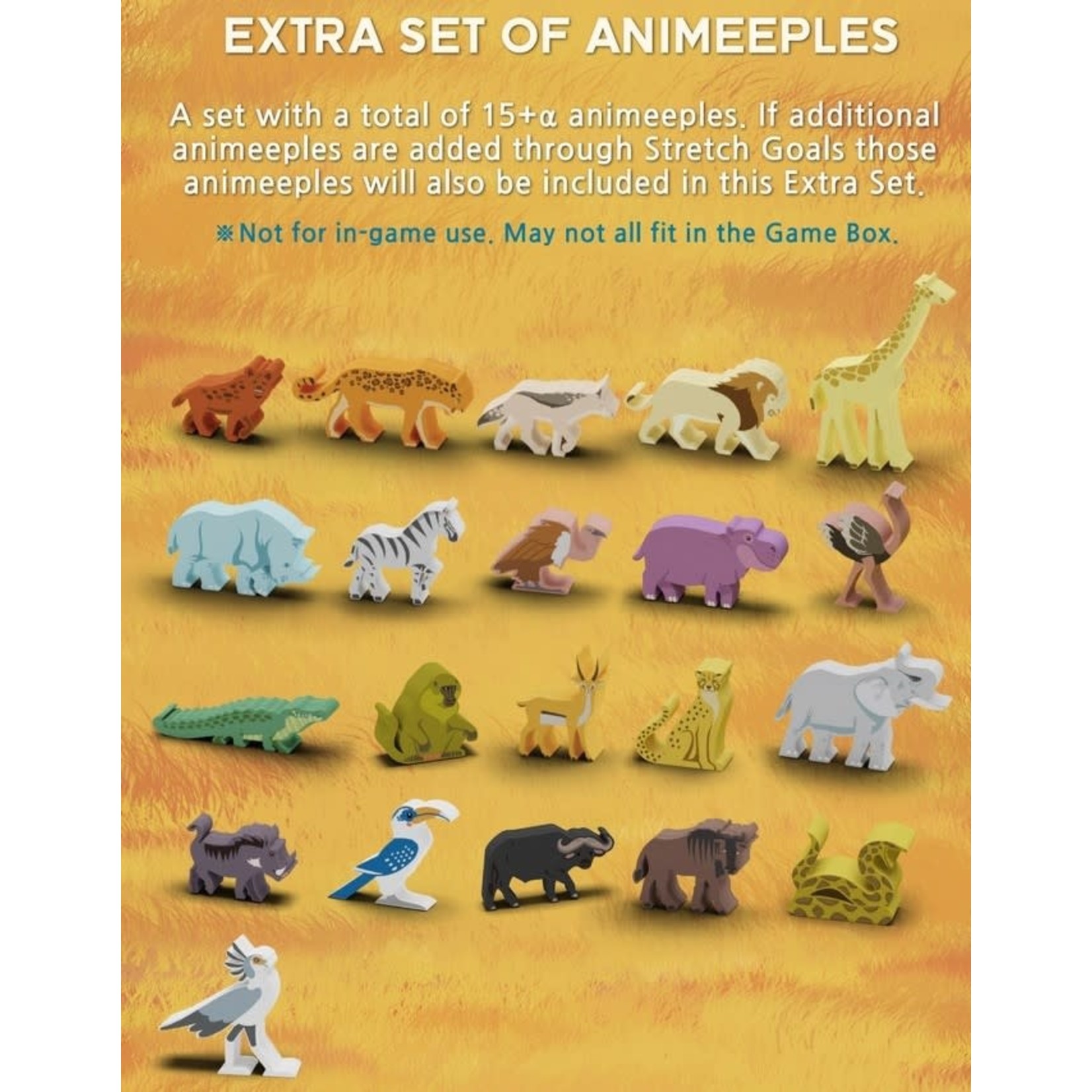 Bad Comet WILD Serengeti Extra Set of Animeeples