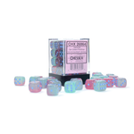 Chessex Gemini Gel Green Pink Blue Luminary 12mm d6 dice (36)