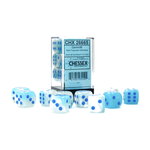 Chessex Gemini Pearl Turquoise White Blue Luminary 16mm d6
